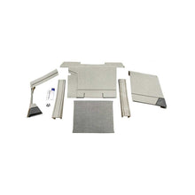 K&M Mfg Qwik Fit Lower Cab Kit for Case 94 Series Tractor | With Corner Posts | Berkshire Gray Vinyl