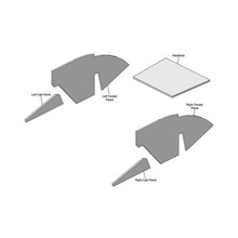 K&M Mfg Lower Cab Kit for International Harvester 66 Series Deluxe Tractors | Red Cab | Black Vinyl