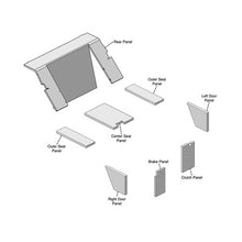 K&M Mfg Lower Cab Kit for International Harvester 86 Series Tractors | Black Vinyl