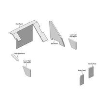 K&M Mfg Lower Cab Kit for International Harvester 88 Series Tractors | Black Basketweave Vinyl