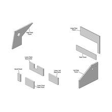 K&M Mfg Lower Cab Kit for John Deere 20 Series Combines | Black Basketweave Vinyl