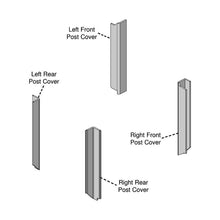 K&M Mfg Corner Post Kit for John Deere 30 Series 2WD Tractors | Black Vinyl