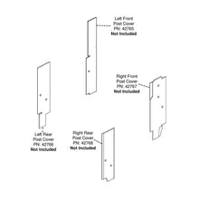 K&M Mfg Corner Post Kit for John Deere 30 Series 4WD Tractors | Black Vinyl