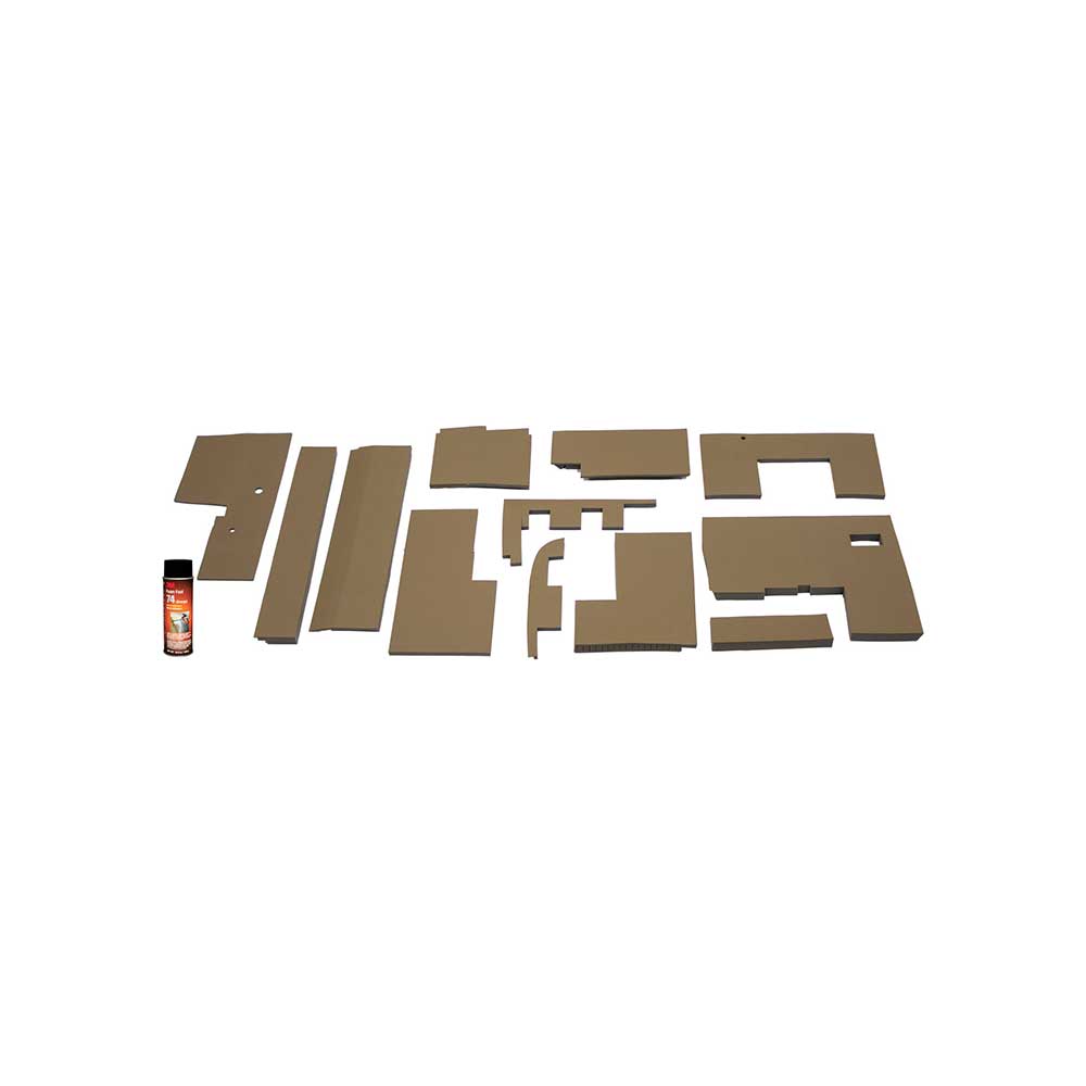 K&M Mfg Lower Cab Kit for John Deere 50 Series 4WD Tractors | Brindle Brown Vinyl