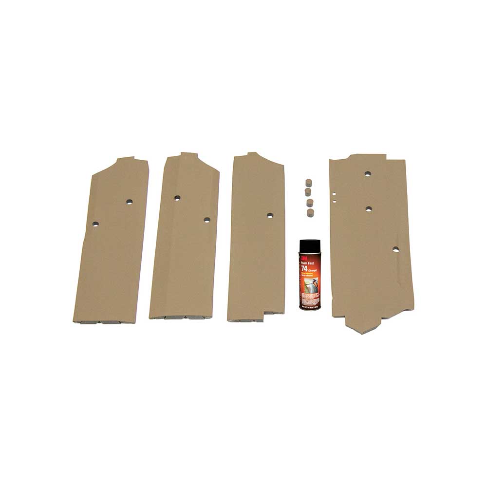 K&M Mfg Corner Post Kit for John Deere 50 Series 2WD Tractors | Brindle Brown Vinyl