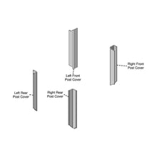 K&M Mfg Corner Post Kit for John Deere 50 Series 2WD Tractors | Brindle Brown Vinyl