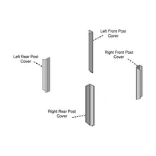 K&M Mfg Corner Post Kit for John Deere 50 Series 2WD Tractors | Brindle Brown Vinyl