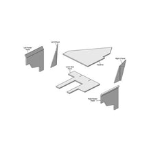 K&M Mfg Lower Cab Kit for White 2-85 Series Tractors | Red Vinyl