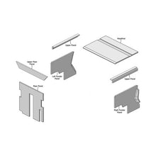K&M Mfg Lower Cab Kit for John Deere Hinson Series Tractors | Black Vinyl