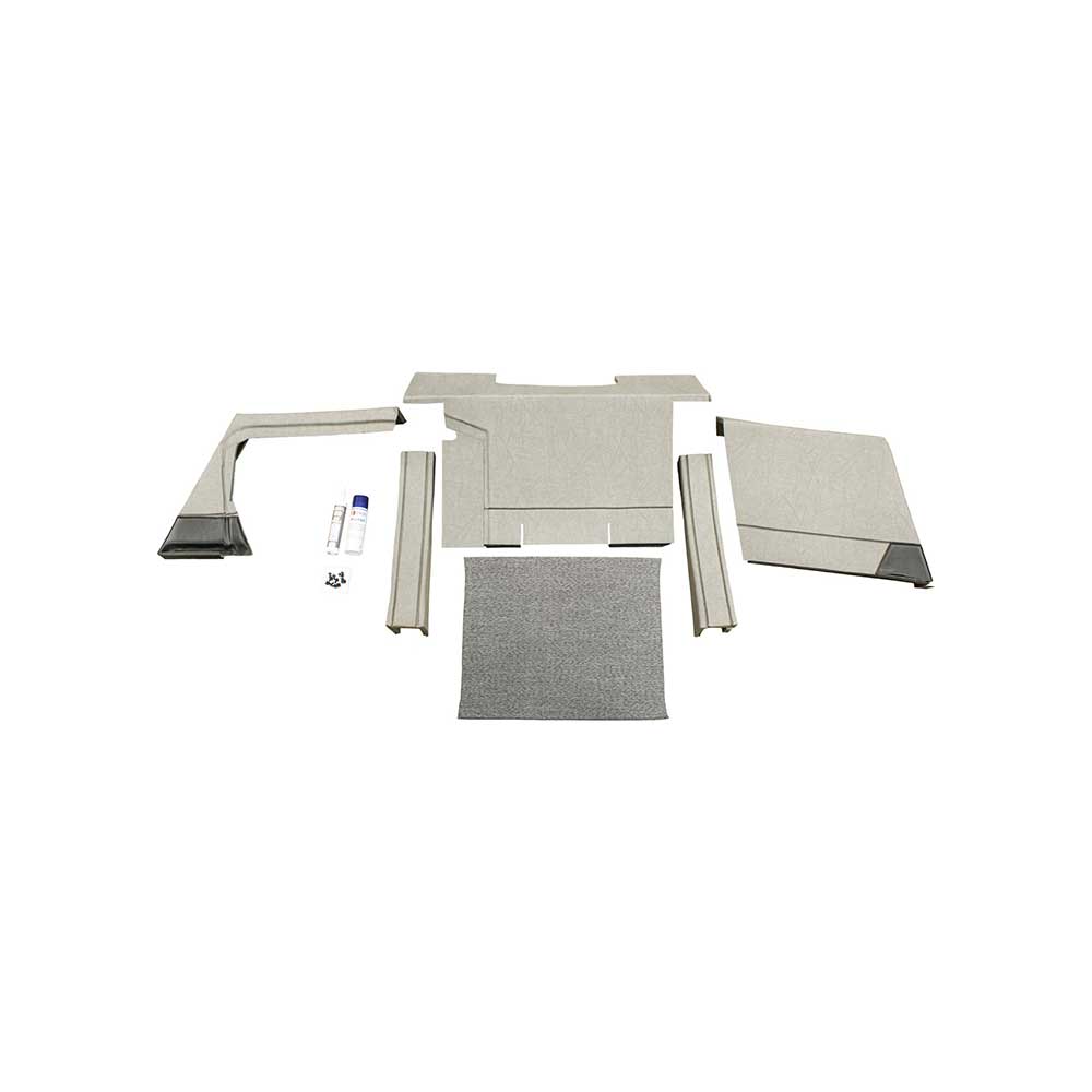 K&M Mfg Qwik Fit Lower Cab Kit for Case 94-96 Series | With Corner Posts | Berkshire Gray Vinyl