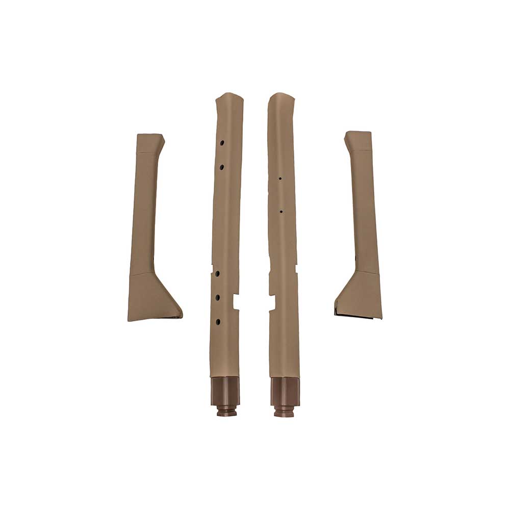 K&M Mfg Qwik Fit Corner Post Kit for John Deere 7000-7010 Series Tractors | Brown/Tan Vinyl