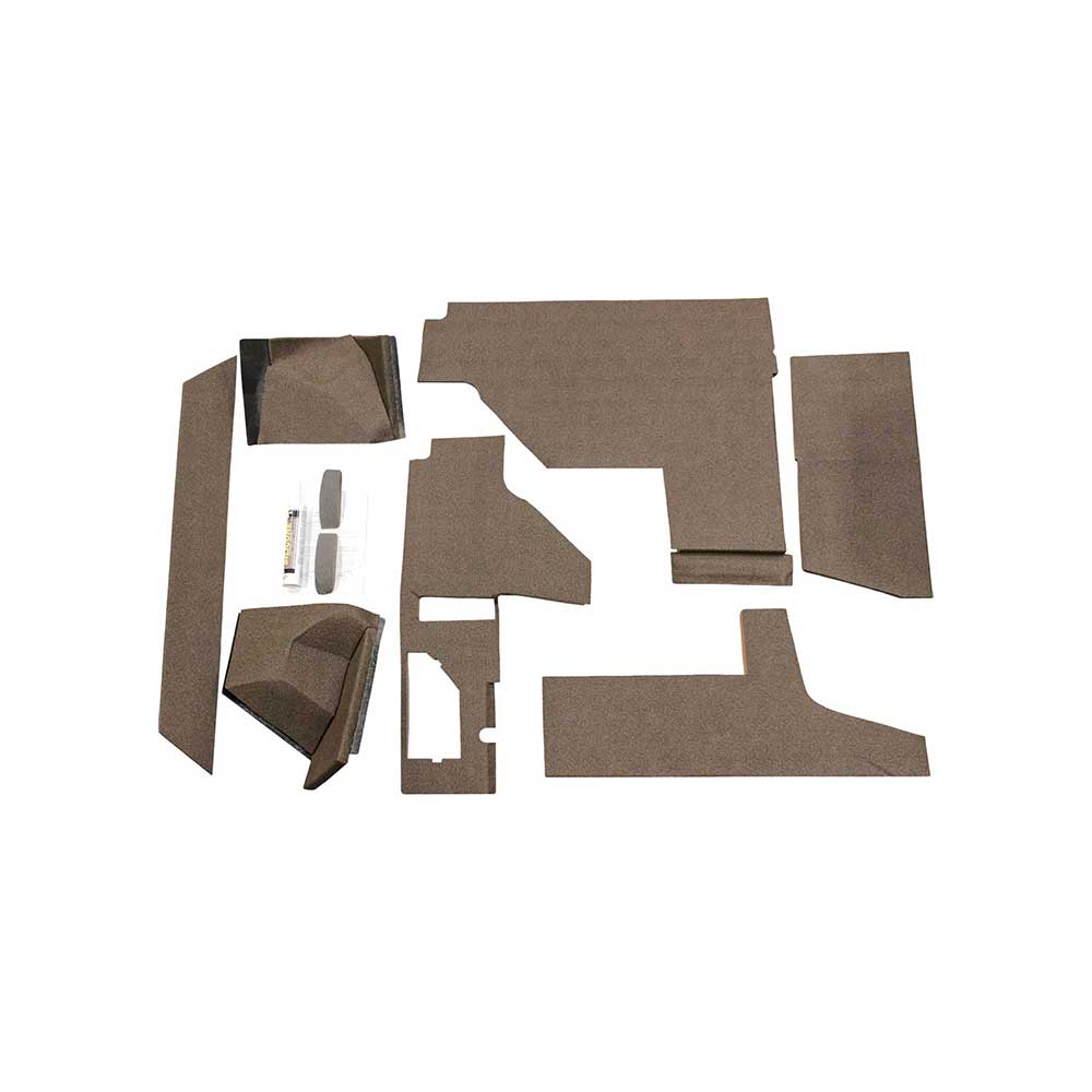 K&M Mfg Qwik Fit Lower Cab Kit for John Deere 55-60 Series Tractors | Brown Vinyl