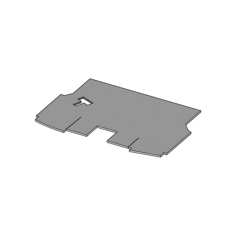 K&M Mfg Floor Mat for Case IH 5100-5200 Series Maxxum Tractors | 3/8-In. Thick Black Rubber