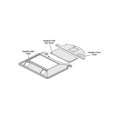 K&M Mfg Complete Headliner Kit for John Deere 50 2WD/2840 Series Tractors | Brindle Brown Vinyl