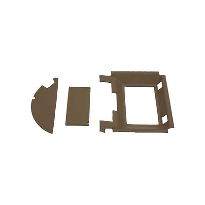 K&M Mfg Complete Headliner Kit for John Deere 50 Series 4WD Tractors | Brindle Brown Vinyl
