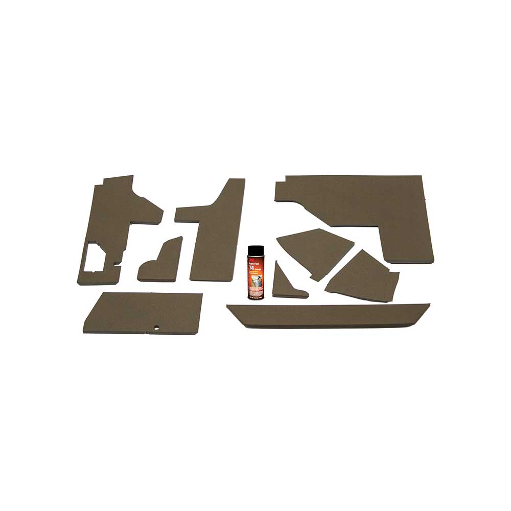 K&M Mfg Lower Cab Kit for John Deere 55 Series Tractors | Multi-Brown Vinyl