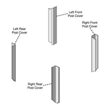 K&M Mfg Corner Post Kit for John Deere 55-55 Utility Series Tractors | Tan Cloth