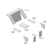 K&M Mfg Lower Cab Kit for International Harvester 86 Series Tractors | Burgundy Vinyl
