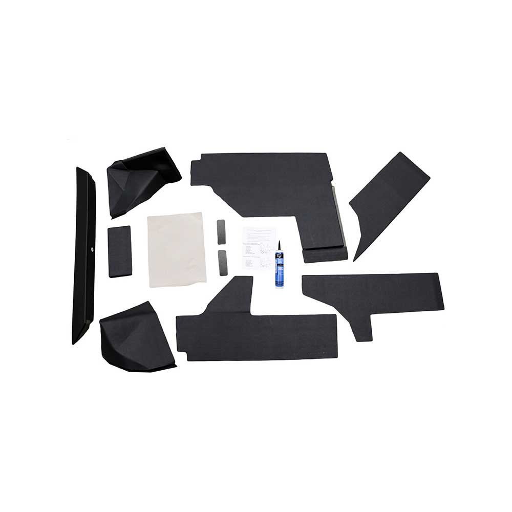 K&M Mfg Qwik Fit Lower Cab Kit for John Deere Late 30/Early 40 Series Tractors | Black Vinyl