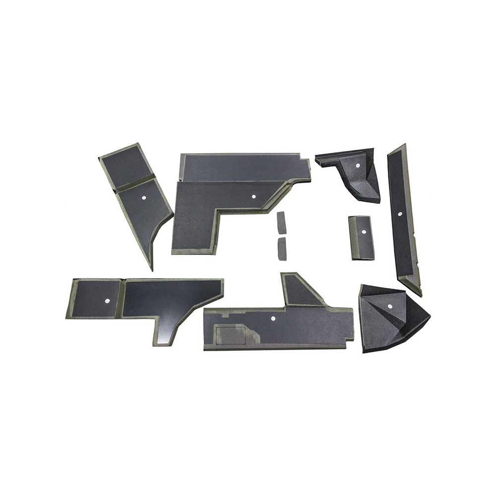 K&M Mfg Qwik Fit Lower Cab Kit for John Deere Late 30/Early 40 Series Tractors | Black Vinyl