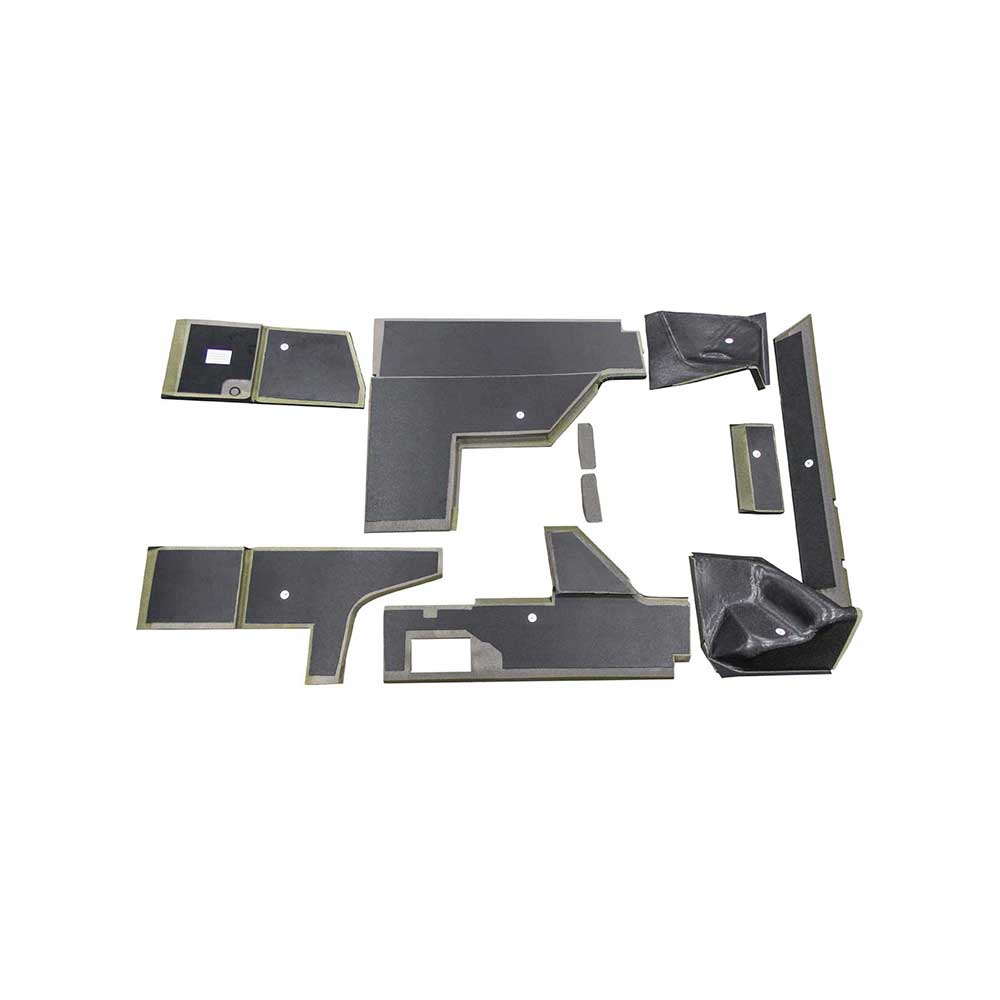 K&M Mfg Qwik Fit Lower Cab Kit for John Deere 40 Series Late Model Tractors | Black Vinyl