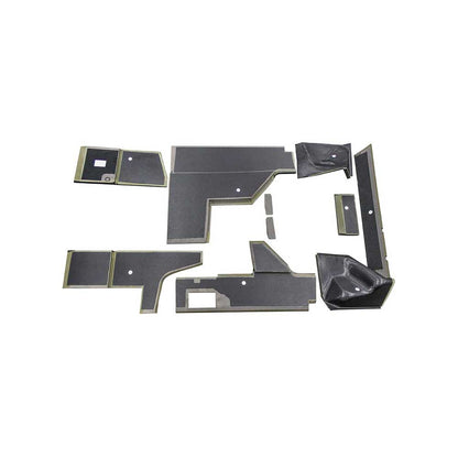 K&M Mfg Qwik Fit Lower Cab Kit for John Deere 40 Series Late Model Tractors | Black Vinyl