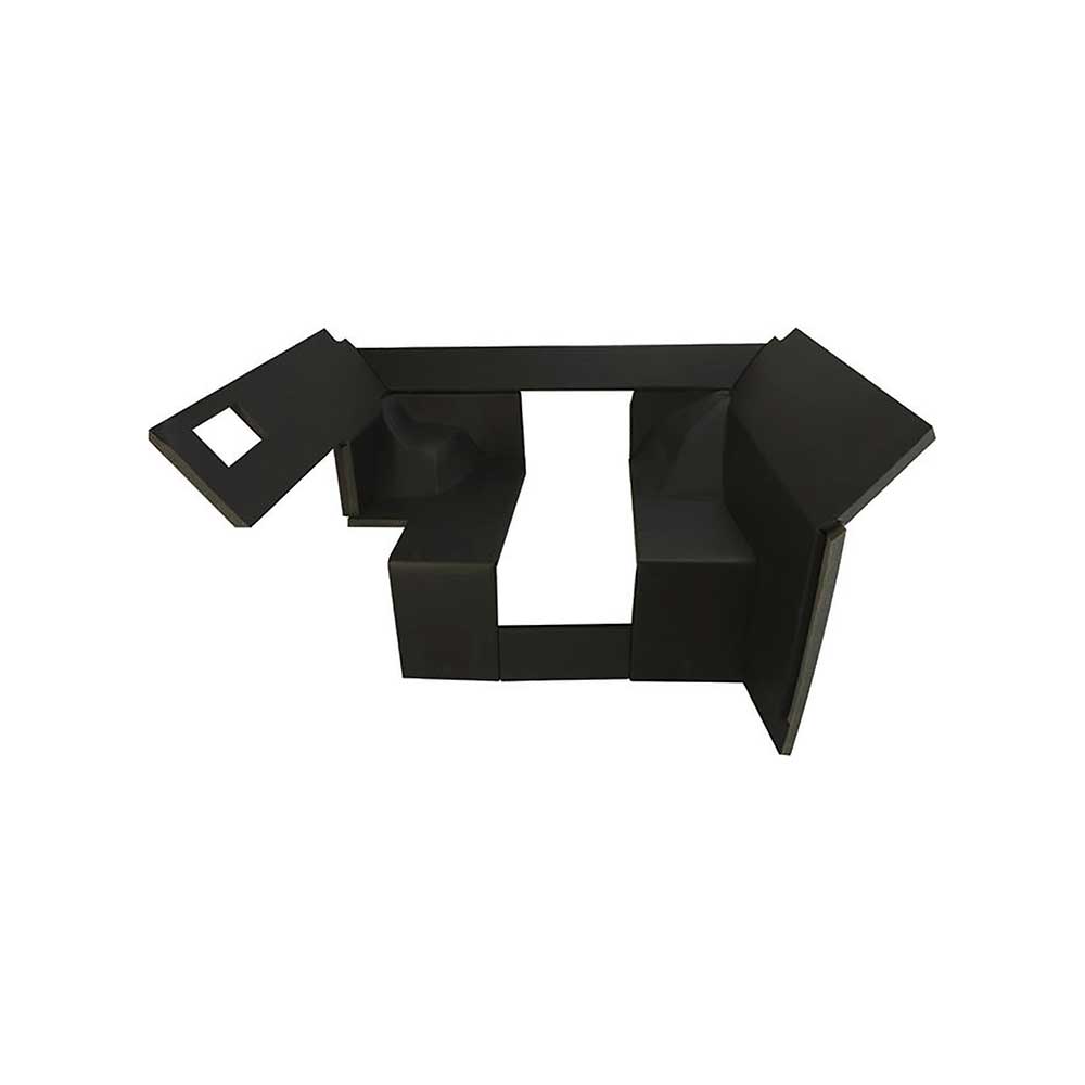 K&M Mfg Qwik Fit Lower Cab Kit for John Deere 40 Series Late Model Tractors | Black Vinyl
