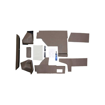 K&M Mfg Qwik Fit Lower Cab Kit for John Deere 50 Series Tractors | Brindle Brown Vinyl