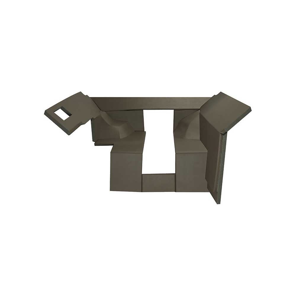 K&M Mfg Qwik Fit Lower Cab Kit for John Deere 50 Series Tractors | Brindle Brown Vinyl