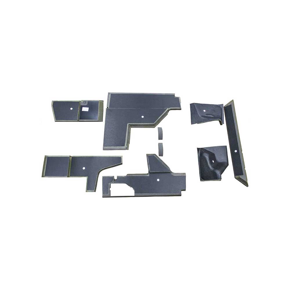 K&M Mfg Qwik Fit Lower Cab Kit for John Deere 55 Series Tractors | Multi-Brown Vinyl