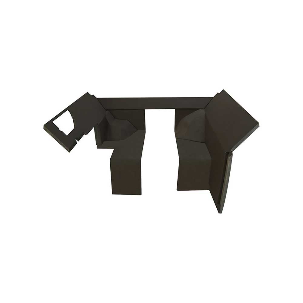 K&M Mfg Qwik Fit Lower Cab Kit for John Deere 55 Series Tractors | Multi-Brown Vinyl