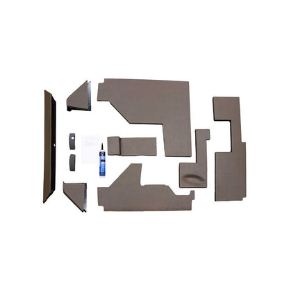 K&M Mfg Qwik Fit Lower Cab Kit for John Deere 6 Cylinder Utility Tractors | Brindle Brown Vinyl