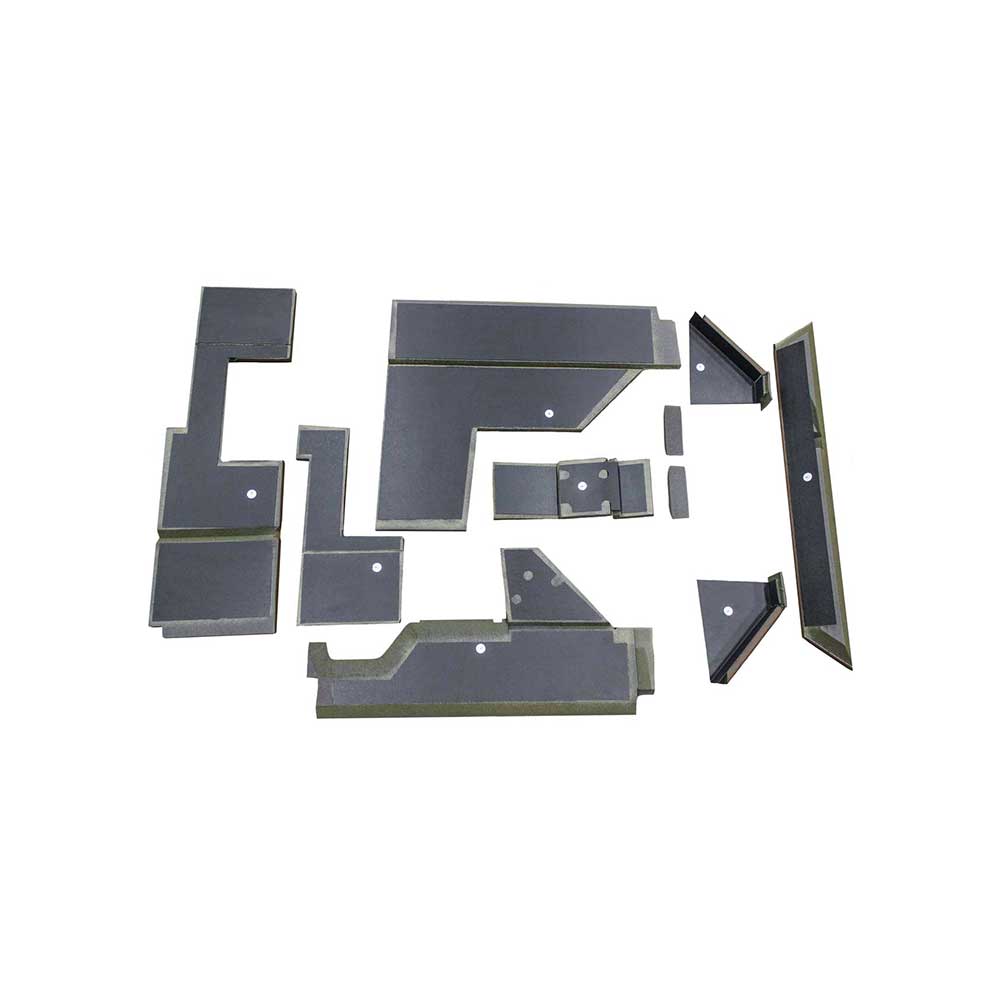 K&M Mfg Qwik Fit Lower Cab Kit for John Deere 6 Cylinder Utility Tractors | Brindle Brown Vinyl