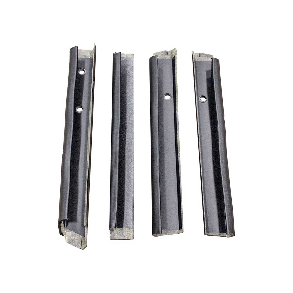 K&M Mfg Qwik Fit Corner Post Kit for John Deere Late 40 Series Tractors | Black Vinyl