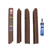 K&M Mfg Qwik Fit Corner Post Kit for John Deere 50 Series Tractors | Brown Vinyl