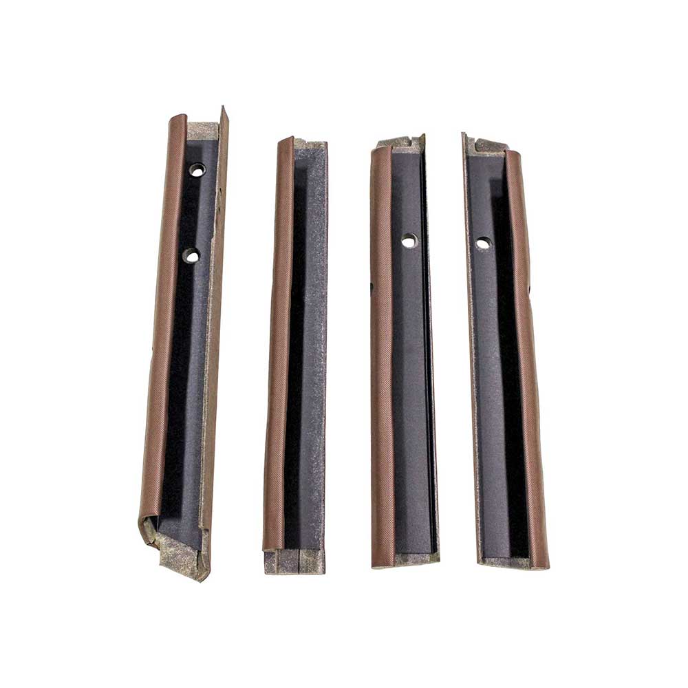 K&M Mfg Qwik Fit Corner Post Kit for John Deere 50 Series Tractors | Brown Vinyl