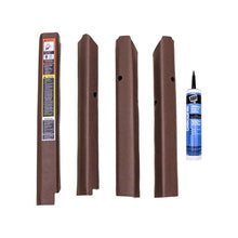 K&M Mfg Qwik Fit Corner Post Kit for John Deere 2040-3150 Utility Series Tractors | Brown Vinyl