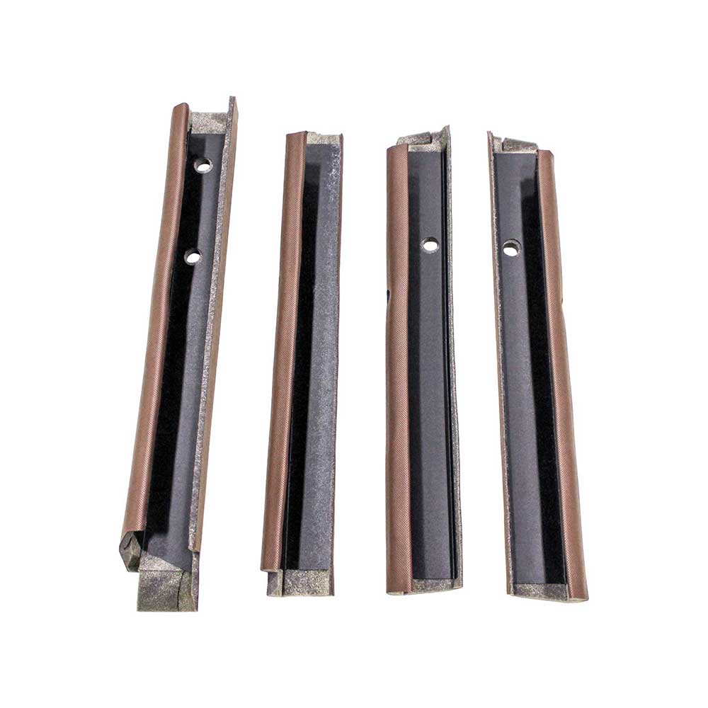 K&M Mfg Qwik Fit Corner Post Kit for John Deere 2040-3150 Utility Series Tractors | Brown Vinyl