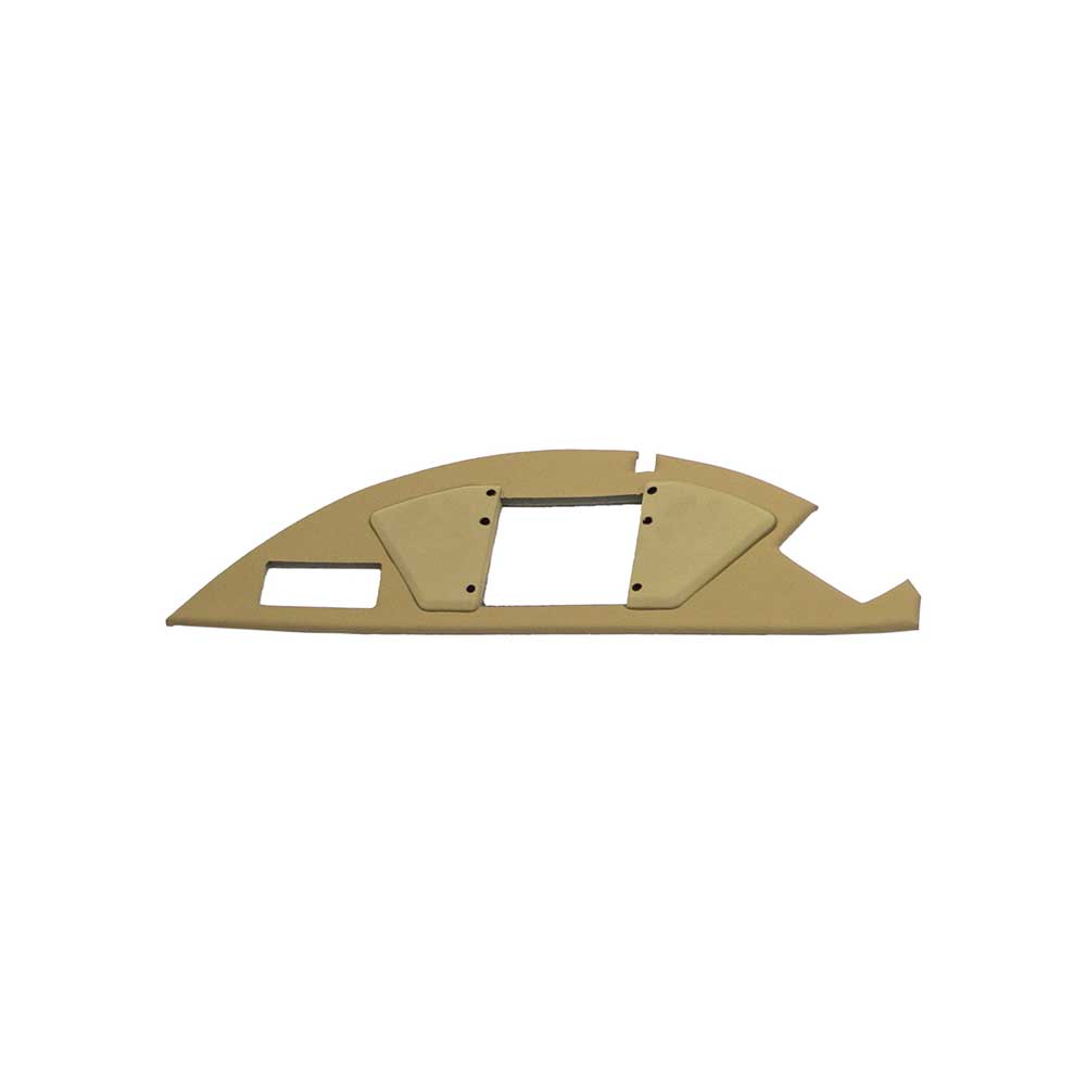 K&M Mfg Headliner for John Deere 55 Series Tractors | Front Panel | Sailcloth Tan Vinyl