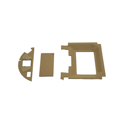 K&M Mfg Complete Headliner Kit for John Deere 55 Series Tractors | Sailcloth Tan Vinyl