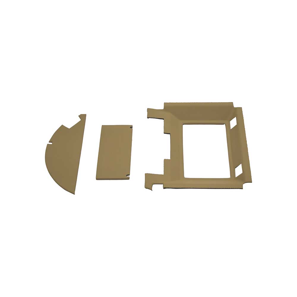 K&M Mfg Complete Headliner Kit for John Deere 55 Utility Series Tractors | Sailcloth Tan Vinyl