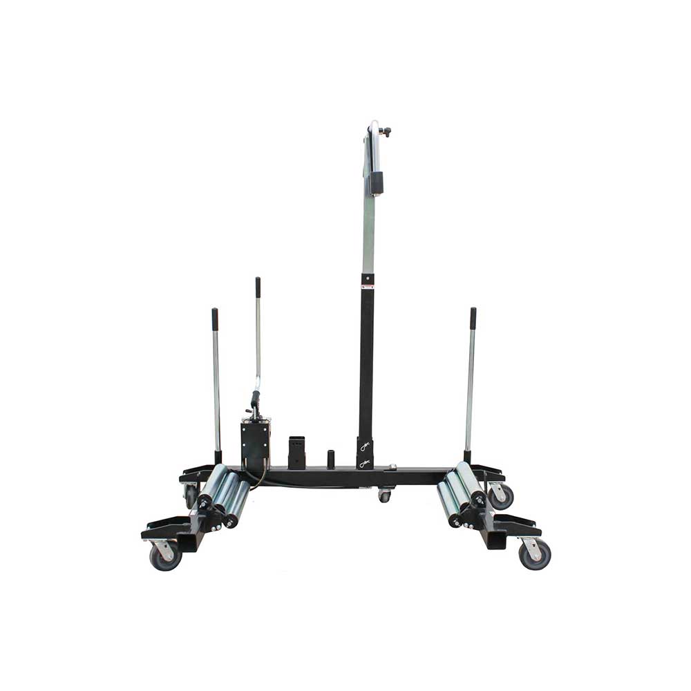 K&M Mfg Wheel Dolly | For Semi & Tractor Tires | 3,800-Lb. Load Capacity | Black Powder Coat