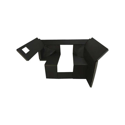 K&M Mfg Qwik Fit Lower Cab Kit for John Deere Late 30/Early 40 Series Tractors | Black Vinyl