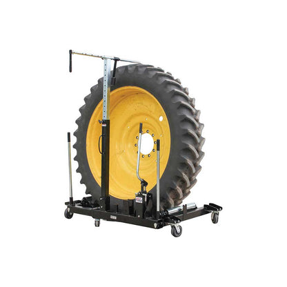 K&M Mfg Wheel Dolly | For Semi & Tractor Tires | 3,800-Lb. Load Capacity | Black Powder Coat