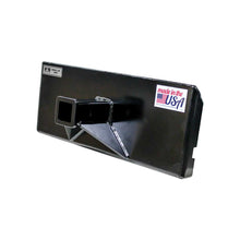 GREYWOLF 2-In. Receiver Hitch Plate Attachment for Mini Skid Steer Loaders | Black Powder Coat