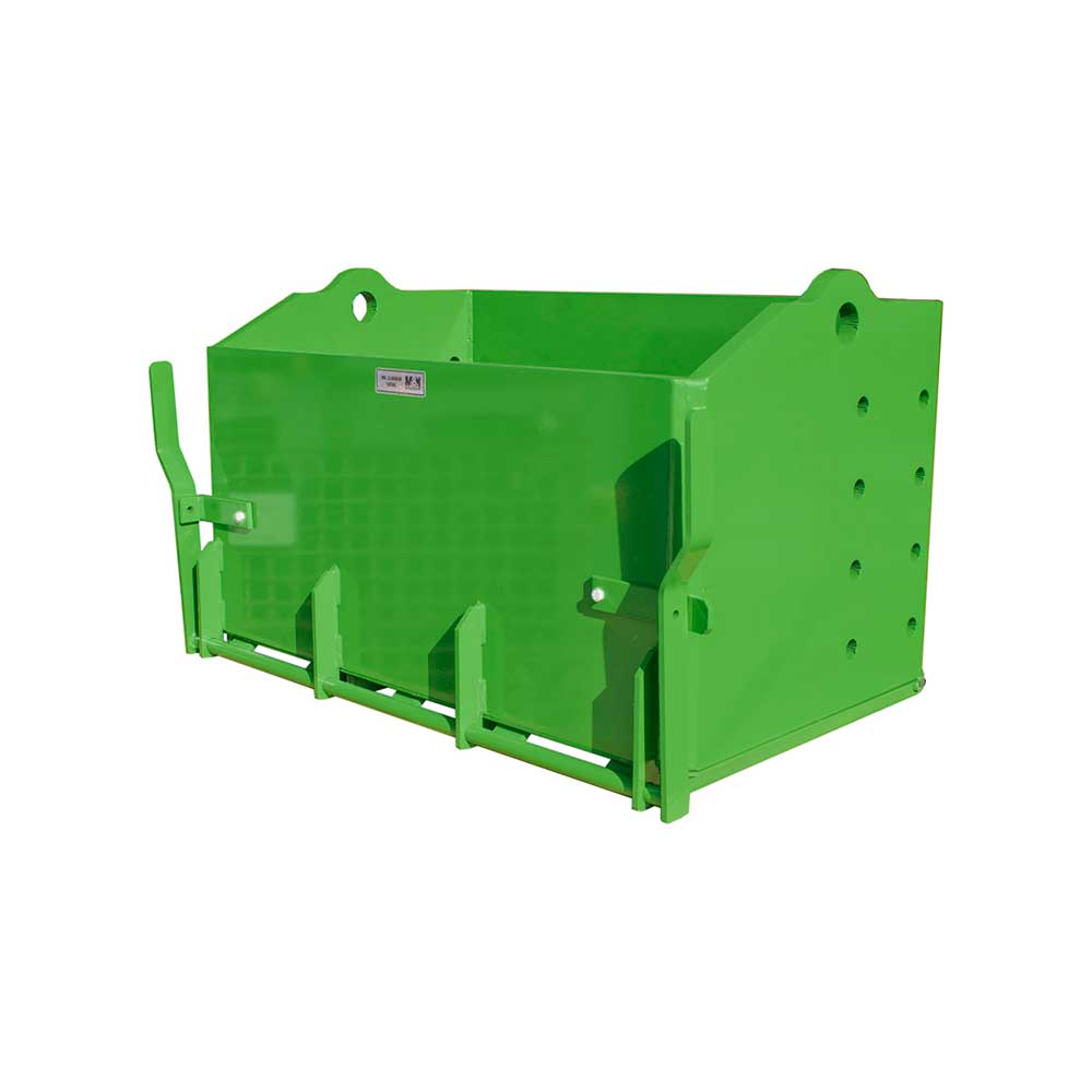 K&M Mfg 36-In. Heavy-Duty Weight Box | 36-In. x 22-In. x 20-In. | Green Powder Coat