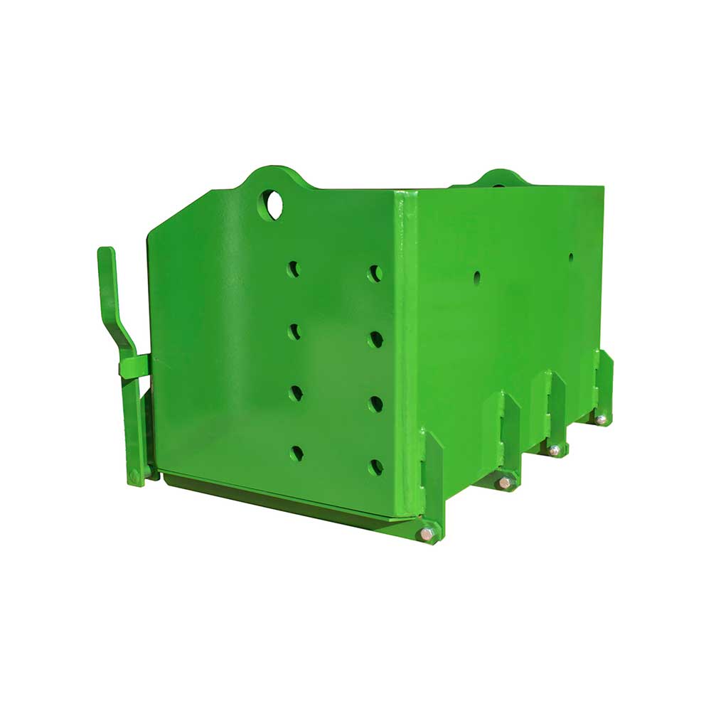 K&M Mfg 36-In. Heavy-Duty Weight Box | 36-In. x 22-In. x 20-In. | Green Powder Coat