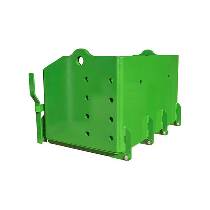 K&M Mfg 36-In. Heavy-Duty Weight Box | 36-In. x 22-In. x 20-In. | Green Powder Coat