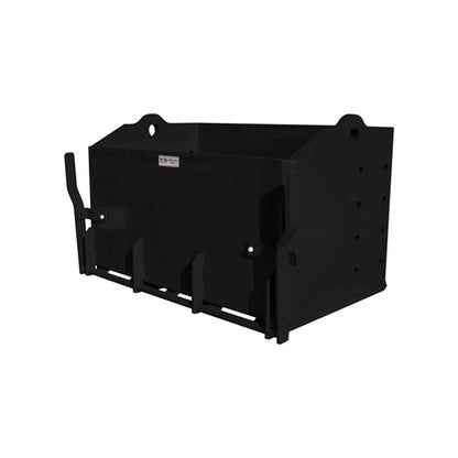 K&M Mfg 36-In. Heavy-Duty Weight Box | 36-In. x 22-In. x 20-In. | Black Powder Coat