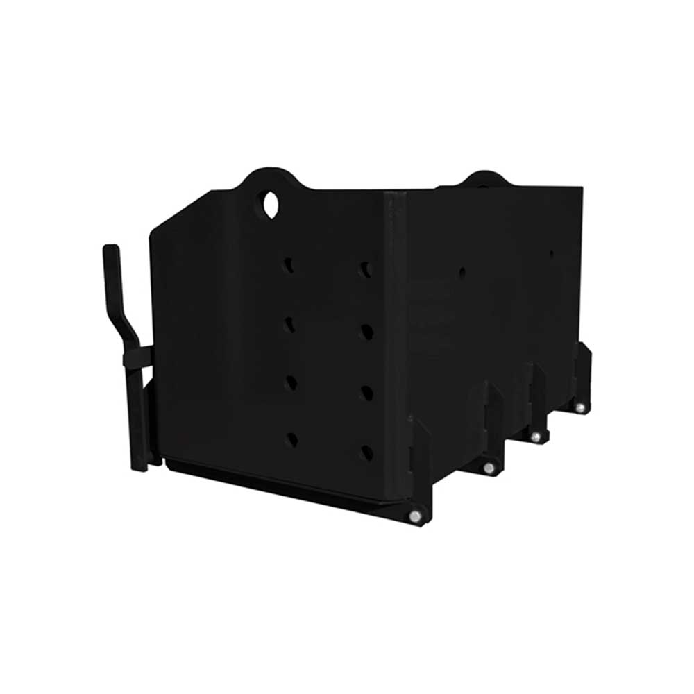K&M Mfg 36-In. Heavy-Duty Weight Box | 36-In. x 22-In. x 20-In. | Black Powder Coat